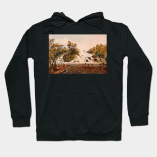 Indigenous people fishing in the river Hoodie